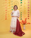 OC 213 Heavy Pure Cotton With Embroidery Work Lehenga With Choli Dupatta Kids Wear Online Wholesale